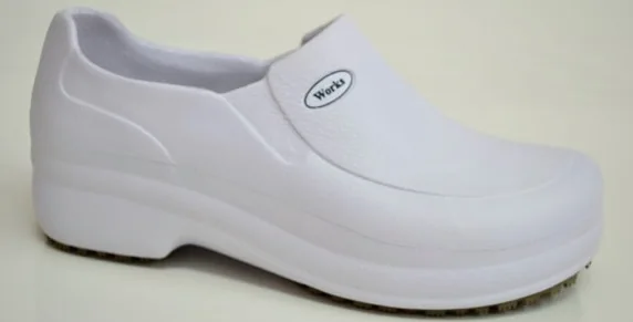 Referência visual para Babuch Fechado Flex Clean Branco (Marluvas) - confirme o modelo com a MH Uniformes