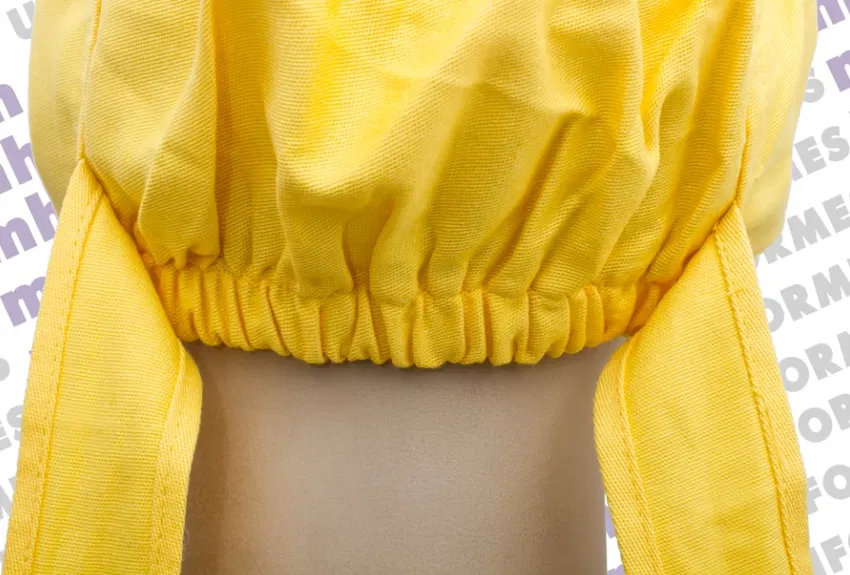 Bandana Em Brim Amarelo Canário - MH Uniformes