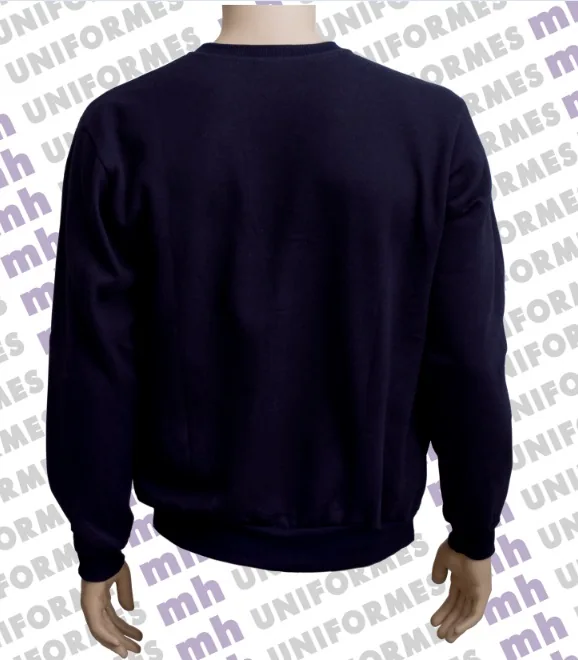 Blusa De Moletom Azul Marinho - MH Uniformes