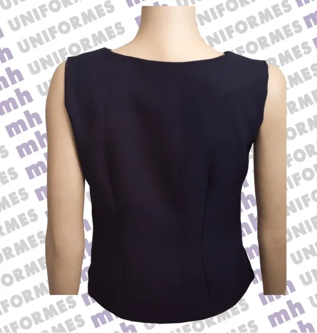 Blusinha Sem Manga Azul Marinho - MH Uniformes