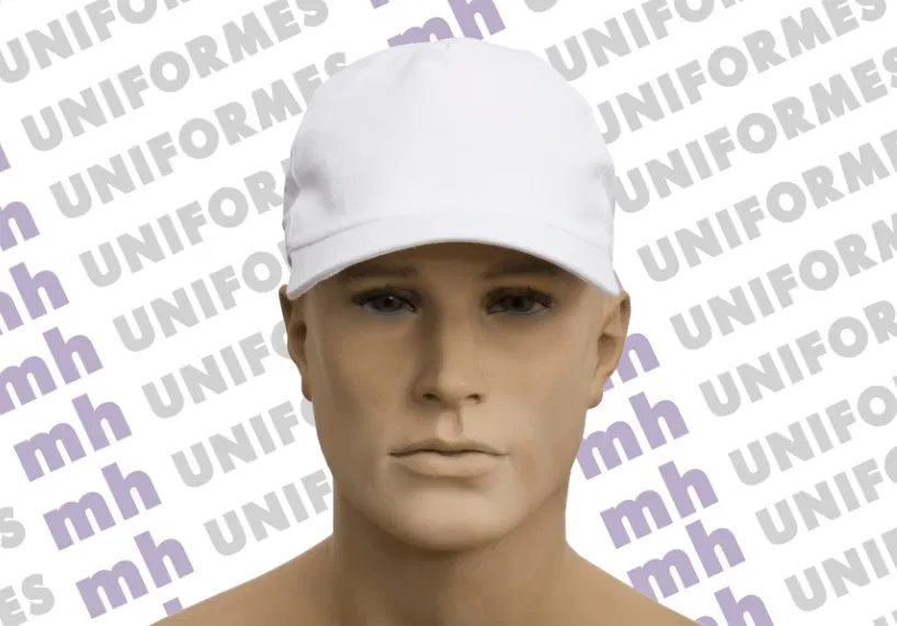 Boné Em Brim Branco - MH Uniformes