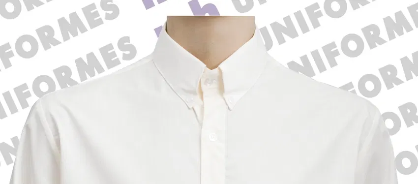 Camisa Social Masculina de Manga Longa Creme - MH Uniformes