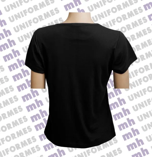 Referência visual para Camiseta Fitness Manga Curta Preta