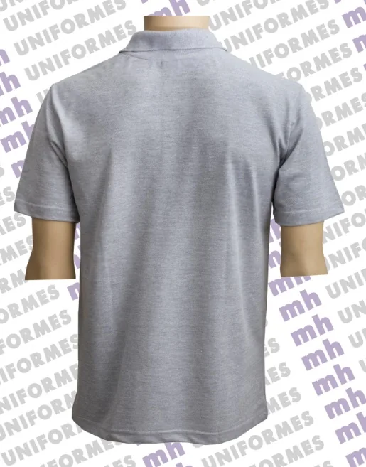 Referência visual para Camiseta Pólo Masculina Cinza Mescla - confirme o modelo com a MH Uniformes