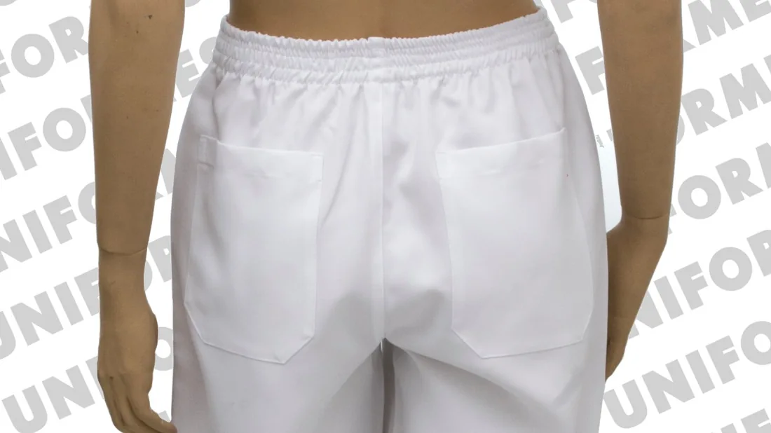 Conjunto Feminino Em Microfibra Branco - MH Uniformes