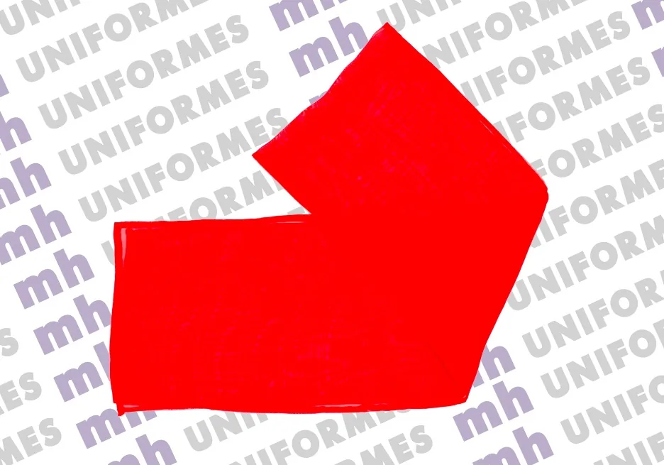 Echarpe Em Crepe Vermelho - MH Uniformes