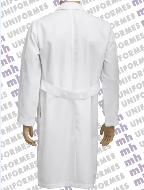 Guarda-Pó Masculino Manga Longa Em Microfibra Branco - MH Uniformes