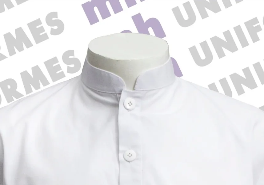 Jaleco Gola Esporte Em Brim Manga Curta Cinza - MH Uniformes