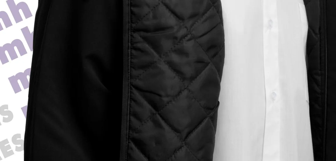 Referência visual para Jaquetas Masculina Em Microfibra Peletizada Preta - confirme o modelo com a MH Uniformes