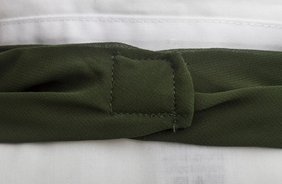 Lenço Bala Em Crepe Verde Escuro - MH Uniformes