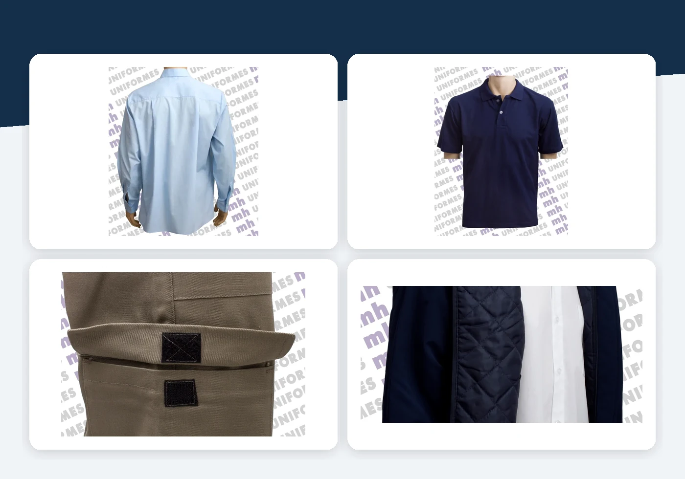 Composição de produtos para Condomínios - MH Uniformes