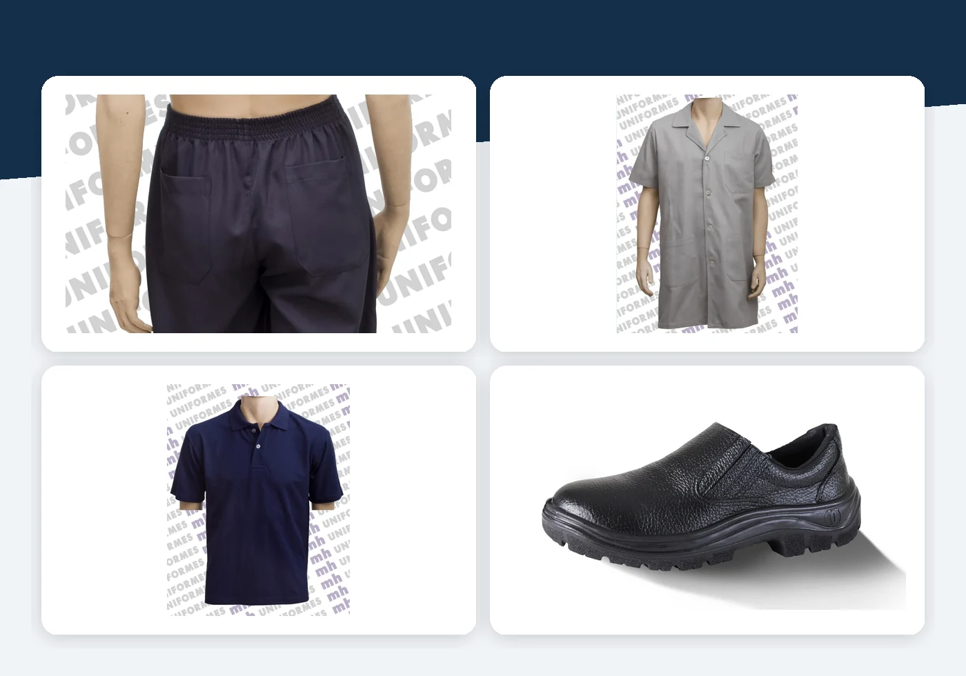 Composição de produtos para Facilities e prestação de serviços - MH Uniformes